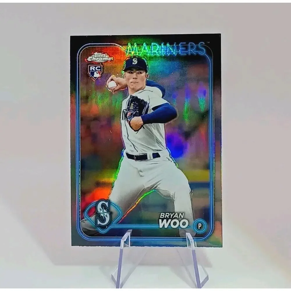 2024 Toppe Chrome Bryan Woo REFRACTOR #172 RC Rookie Card